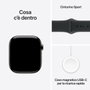 Apple Watch Series 11 GPS + Cellular 46mm Titanio Pizarra con Correa Deportiva Negra M/L