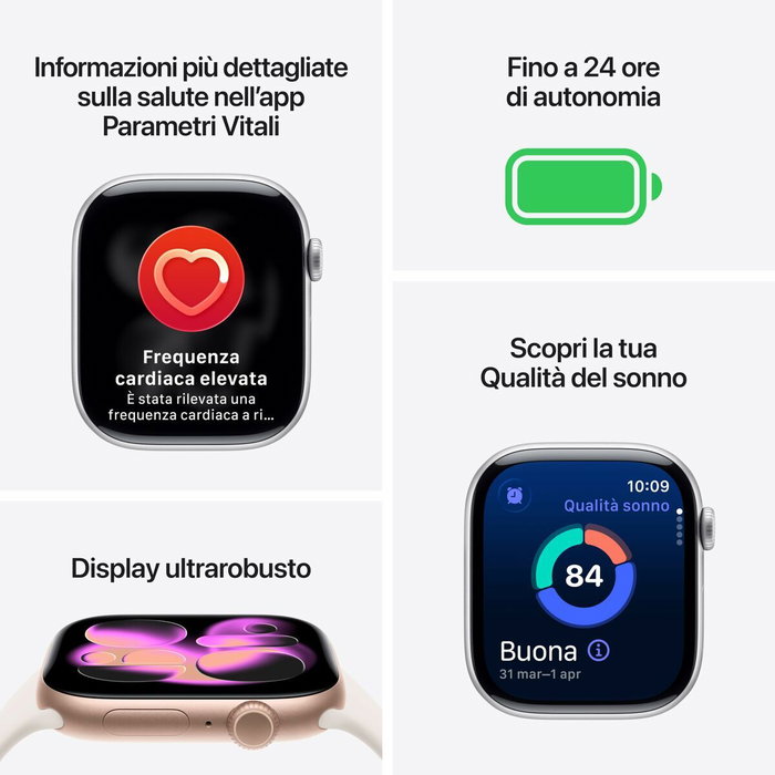 Apple Watch Series 11 GPS + Cellular 46mm Titanio Pizarra con Correa Deportiva Negra M/L