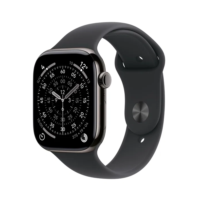 Apple Watch S11 GPS + Cellular 46mm Titanio Pizarra con Correa Deportiva Negra M/L Apple Watch S11 GPS + Cellular 46mm Titanio Pizarra con Correa Deportiva Negra M/L