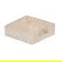 Servilletero Blanco Fibra Natural Cocina 18 X 18 X 6 cm (Set de 3)