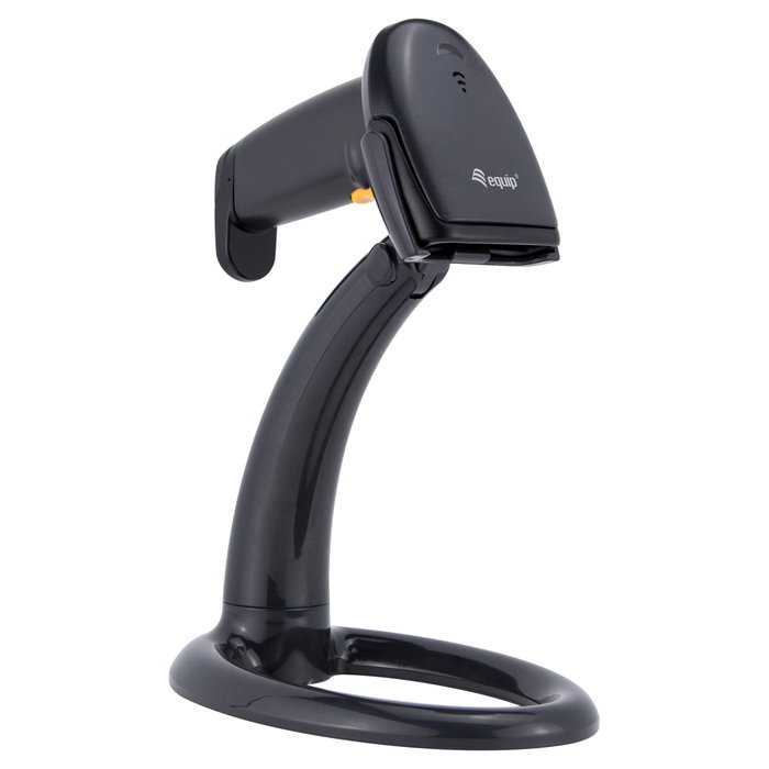 Equip Lector de códigos de barras 1D USB con soporte, Negro Equip Lector de códigos de barras 1D USB con soporte, Negro