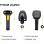Equip Lector de códigos de barras 1D USB con soporte, Negro