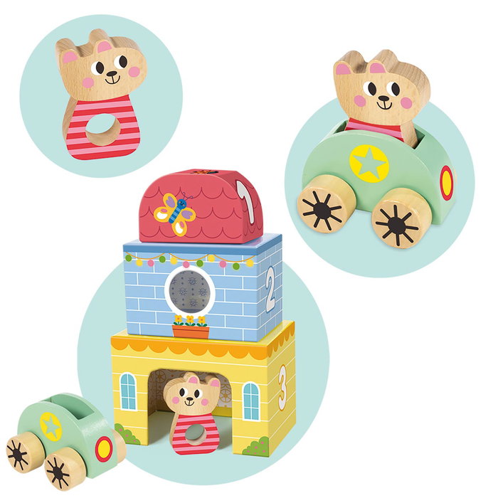 Goula Juguete Primeros Pasos con Sonajero y Bloques +6 meses 1110100487