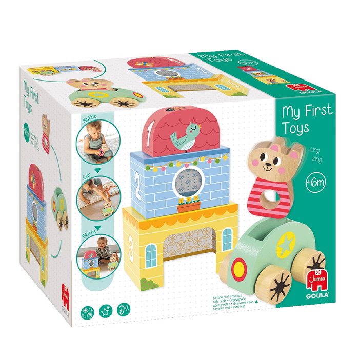 Goula Juguete Primeros Pasos con Sonajero y Bloques +6 meses 1110100487