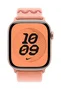 Apple & Nike Loop Nike Sport Band Correa para Apple Watch 46mm - MGD54ZM/A - Rosado Alpenglow - Nylon Reciclado - Talla Única 145-220mm - Compatible con Series 10, 9, SE, 3