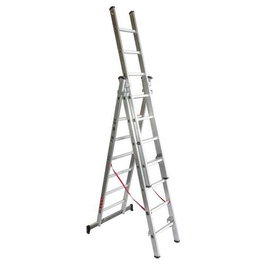 Homelux Escalera de Aluminio Triple 2,0+2,0+2,0 3X7P 13,2