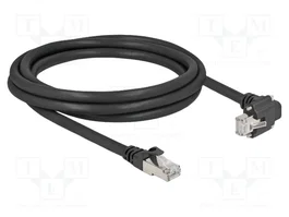 DeLOCK Cable de red Cat6 S/FTP 2m con conector RJ45 de 90°