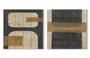 DKD Home Decor Cuadro Lienzo MDF 60x60 Moderno Surtido de 2, 4 Piezas
