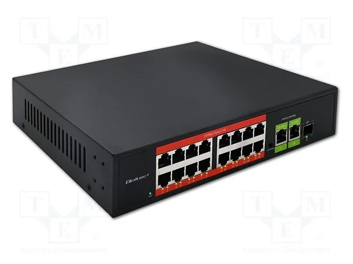 QOLTEC Switch Ethernet con 18 puertos RJ45 y 1 puerto SFP QOLTEC Switch Ethernet con 18 puertos RJ45 y 1 puerto SFP
