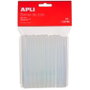 Apli Barras de Cola Termofusible Transparentes Ø7,5 mm x 10 cm - Pack de 25 Unidades