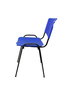 NOWY STYL Silla Iso de PVC Azul sin brazos (Pack de 2)
