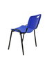 NOWY STYL Silla Iso de PVC Azul sin brazos (Pack de 2)