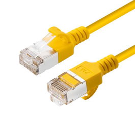 MicroConnect Cable de Red CAT6A U-FTP Slim LSZH, 7.5m, Amarillo