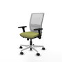 PIQUERAS Y CRESPO Silla de oficina Haches Verde oliva y Blanco