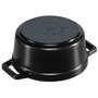 Staub Mini Cocotte Redonda 10 cm Negro, Hierro Fundido