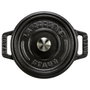 Staub Mini Cocotte Redonda 10 cm Negro, Hierro Fundido