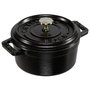 Staub Mini Cocotte Redonda 10 cm Negro, Hierro Fundido