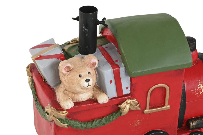 DKD Home Decor Base Árbol Navidad Tren Multicolor 21.5 x 37 x 56 cm Magnesia