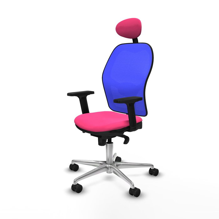 PIQUERAS Y CRESPO Silla de oficina Jorquera con mecanismo Sincro, Rosa y Azul PIQUERAS Y CRESPO Silla de oficina Jorquera con mecanismo Sincro, Rosa y Azul