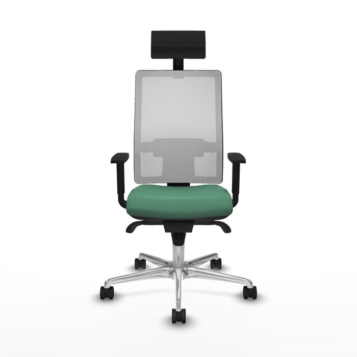 PIQUERAS Y CRESPO Silla de oficina Horna con mecanismo Sincro Verde esmeralda y Blanco PIQUERAS Y CRESPO Silla de oficina Horna con mecanismo Sincro Verde esmeralda y Blanco
