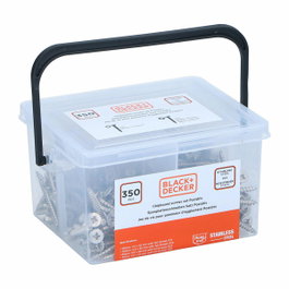 Black+Decker Surtido de tornillos para madera ss black