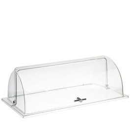 APS Campana Roll-Top GN 1/1, Campana de Exposición en Policarbonato, 53 cm Largo x 32.5 cm Ancho x 19 cm Alto