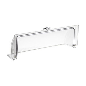 APS Campana Roll-Top GN 1/1, Campana de Exposición en Policarbonato, 53 cm Largo x 32.5 cm Ancho x 19 cm Alto