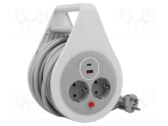 PLASTROL Prolongador de alimentación H05VV-F 3G1,5mm2 10m Blanco PLASTROL Prolongador de alimentación H05VV-F 3G1,5mm2 10m Blanco