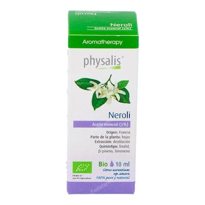 PHYSALIS Esencia Neroli 10Ml. Bio de Flores de Naranjo Amargo de Marruecos Aceite Esencial Puro PHYSALIS Esencia Neroli 10Ml. Bio de Flores de Naranjo Amargo de Marruecos Aceite Esencial Puro