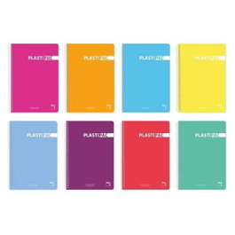 Pacsa Cuaderno Plastipac Tapa Polipropileno 80h 90g Pauta 3,5 Cuarto Colores Surtidos