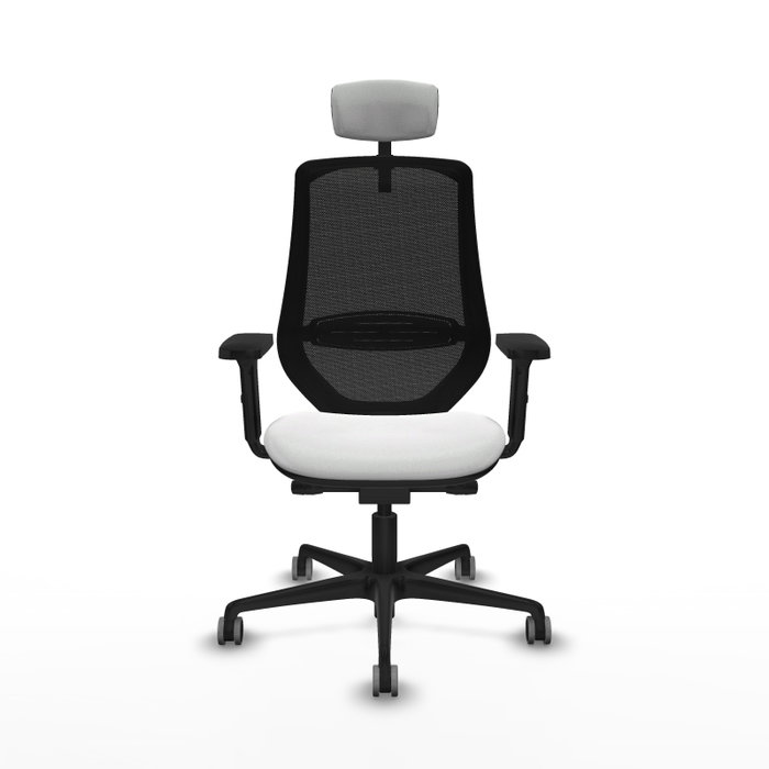 PIQUERAS Y CRESPO Silla de oficina Mardos con mecanismo Sincro/Traslack Blanco y Negro PIQUERAS Y CRESPO Silla de oficina Mardos con mecanismo Sincro/Traslack Blanco y Negro