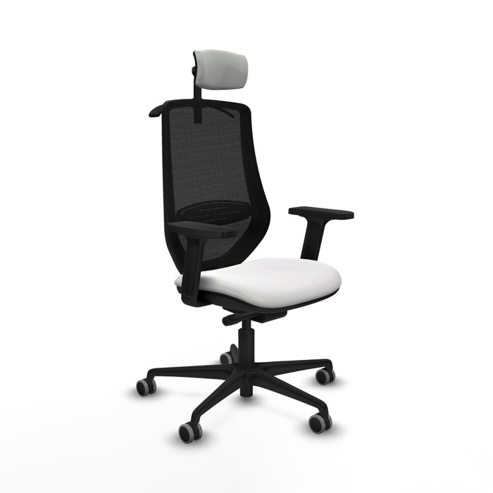 PIQUERAS Y CRESPO Silla de oficina Mardos con mecanismo Sincro/Traslack Blanco y Negro PIQUERAS Y CRESPO Silla de oficina Mardos con mecanismo Sincro/Traslack Blanco y Negro