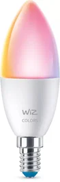 WiZ 8718699787097 Bombilla LED Inteligente Wi-Fi E14 C35 RGB 16 Millones de Colores 4.9W (Equivalente 40W) 2200-6500K A+