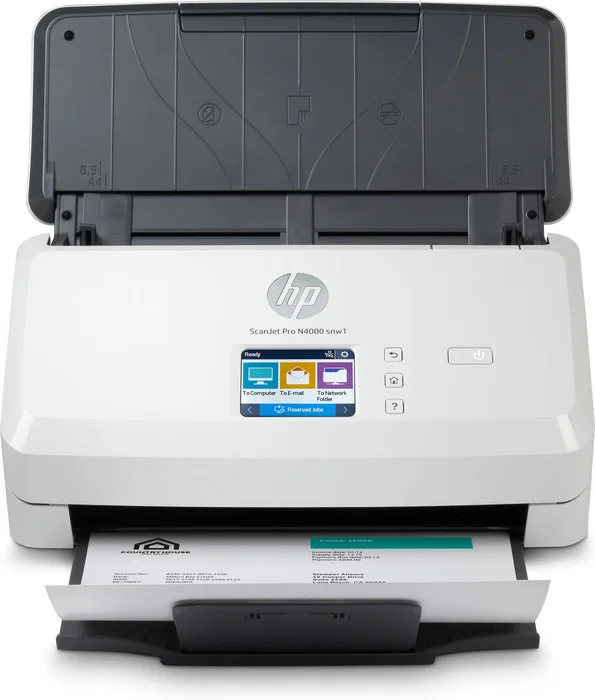 HP ScanJet Pro N4000 snw1 Escáner alimentado con hojas 600 x 600 DPI A4 Negro y Blanco HP ScanJet Pro N4000 snw1 Escáner alimentado con hojas 600 x 600 DPI A4 Negro y Blanco