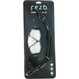 Sotavento Conjunto de Snorkel para Adultos 2 Piezas Máscara y Tubo Negro AUC5715738260866