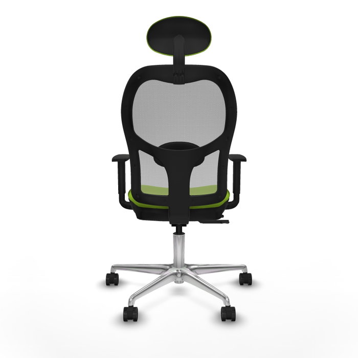 PIQUERAS Y CRESPO Silla de oficina Jorquera con mecanismo Sincro/Traslack, Pistacho y Gris