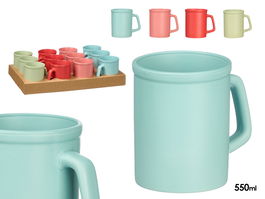 Vessia Jarra Surtidos Col Vivos 550 ml, Cerámica, Colores Surtidos, 13.5x12.2x9.7 cm (Set de 24)