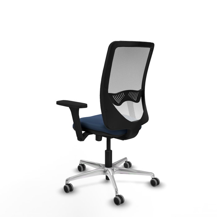 PIQUERAS Y CRESPO Silla de oficina Zulema con mecanismo Sincro/Traslack Azul marino y Blanco PIQUERAS Y CRESPO Silla de oficina Zulema con mecanismo Sincro/Traslack Azul marino y Blanco