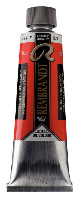 Rembrandt Rojo Permanente Medio 377 Óleo en Tubo 150 ml Rembrandt Rojo Permanente Medio 377 Óleo en Tubo 150 ml