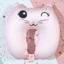 The Concept Factory Cojín Cervical Kawaii Colección Kawaii Modelos Gato Panda Malvavisco