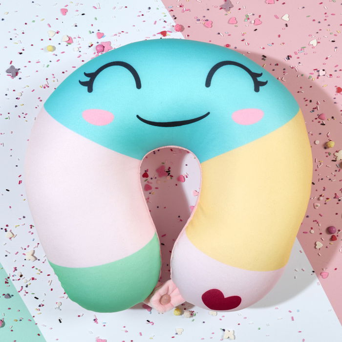 The Concept Factory Cojín Cervical Kawaii Colección Kawaii Modelos Gato Panda Malvavisco