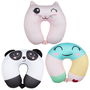 The Concept Factory Cojín Cervical Kawaii Colección Kawaii Modelos Gato Panda Malvavisco