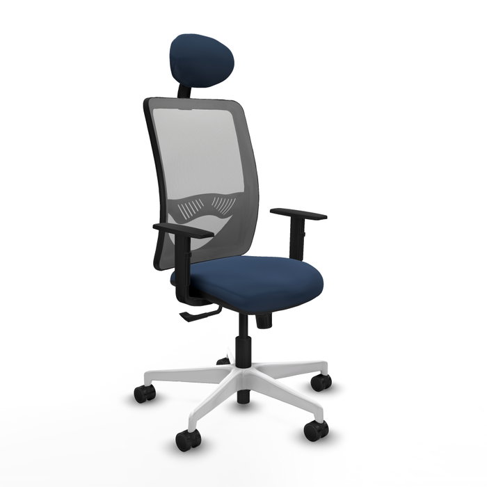 PIQUERAS Y CRESPO Silla de oficina Zulema con mecanismo Sincro, Azul marino y Gris PIQUERAS Y CRESPO Silla de oficina Zulema con mecanismo Sincro, Azul marino y Gris