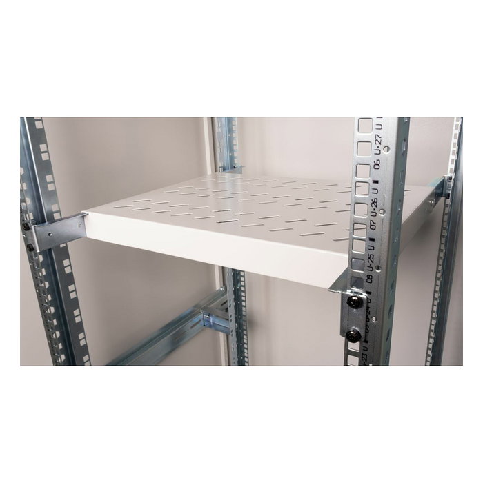 EQUIP Cajón Metálico para Rack EZVS-19-1-35-G, 19" (48.3 cm), 1U, Gris Claro, Profundidad 35 cm, Capacidad 100 kg