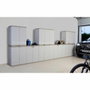 Plastiken Armario TITANIUM de 2 puertas con estantes, Beige y Taupe