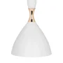 Lia Lámpara Colgante Metal Lia SKD-P127-W con Cable Regulable en Altura para Bombilla LED E27