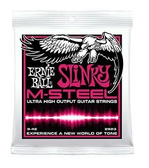 Ernie Ball Juego Eléctrica Slinky M-Steel 9-42