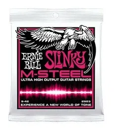 Ernie Ball Juego Eléctrica Slinky M-Steel 9-42