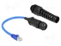 DeLOCK Cable Ethernet RJ45 macho a RJ45 hembra Cat.6 impermeable 0,25 m
