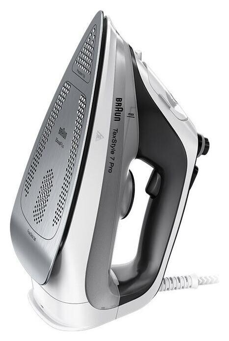 Braun TexStyle 7 Pro SI 7149 WB Plancha de Vapor Gris, 2900W, Depósito 0.3L, Suela EloxalPlus